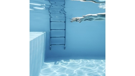 Piscine NEMO 4.3 x 3 - H.1.31 m avec plage, gris clair, fixations à sceller