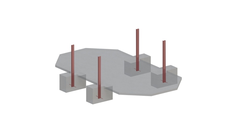 Piscine NEMO 7.3 x 3.97 - H.1.45 m avec plage, sable, fixations à sceller