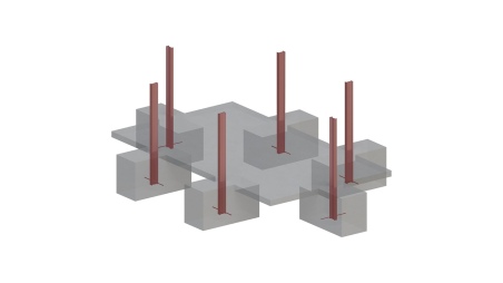 Piscine AQUA 4.65 x 2.85 - H.1.24 m avec plage, sable, fixations à sceller