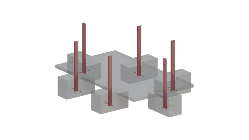 Piscine AQUA 6.1 x 2.85 - H.1.31 m avec plage, bleu pâle, fixations à sceller