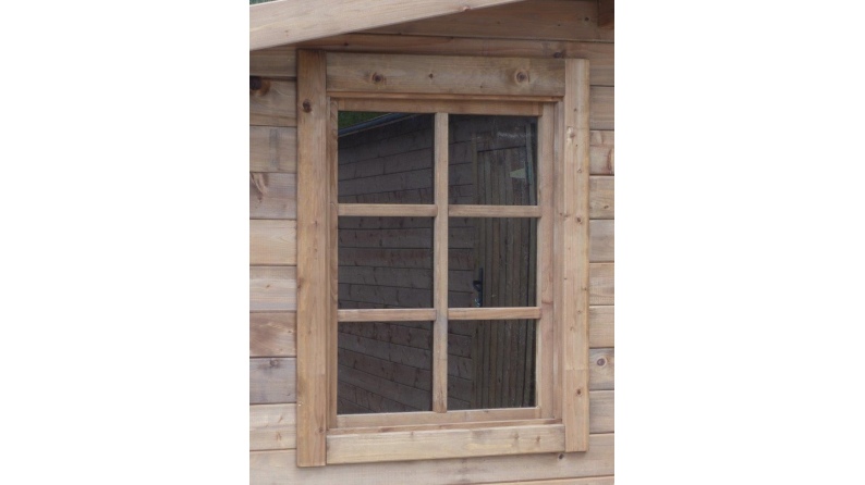 Abri de jardin en bois - 20m2 - 5x4m - Traité - Ep. 28mm - Couleur: marron