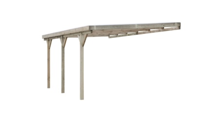 Carport, abri de voiture  3x5.24 m - 15 m2 - couverture PVC 