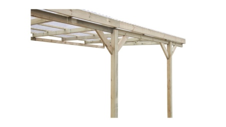 Carport, abri de voiture  3x5.24 m - 15 m2 - couverture PVC 