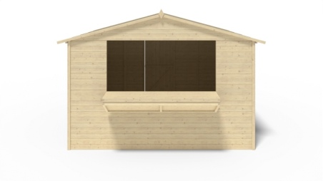 Kiosque/ stand de marché/ de vente 9.42 m2 - 3.11x3.03 m - 19 mm