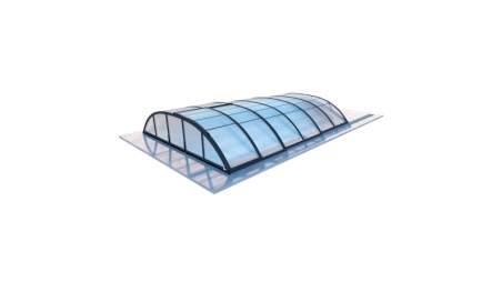 Abri de piscine Horizon - 4.33x2.52 m - polycarbonate alvéolaire 8 mm - pour piscine BAS7302. BAS7303