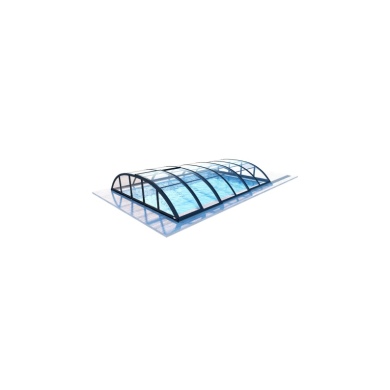 Abri de piscine Horizon - 4.64x2.52 m - polycarbonate massif 3 mm - pour piscine BAS7304