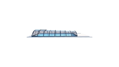 Abri de piscine Horizon - 8.58x3.92 m - polycarbonate massif 3 mm - pour piscine BAS7309