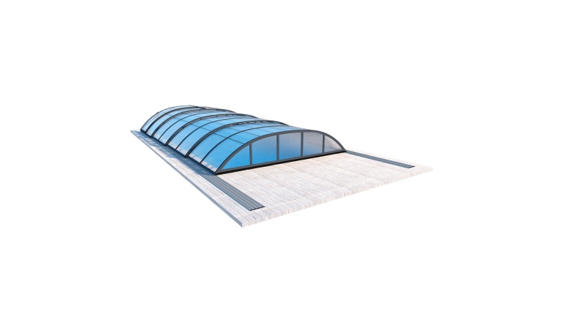 Abri de piscine Horizon - 8.58x3.92 m - polycarbonate alvéolaire 8 mm - pour piscine BAS7309