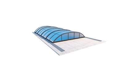 Abri de piscine Horizon - 8.58x3.92 m - polycarbonate alvéolaire 8 mm - pour piscine BAS7309