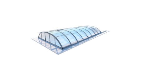Abri de piscine Horizon - 8.58x3.92 m - polycarbonate alvéolaire 8 mm - pour piscine BAS7309