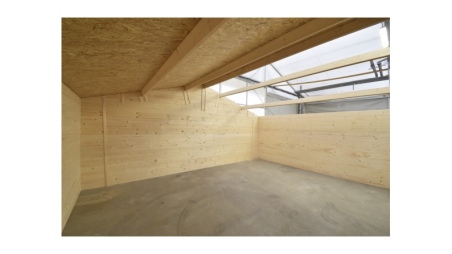 Abri de jardin en bois - 30m2 - 6x5m - Ep. 40mm - Couleur: naturel