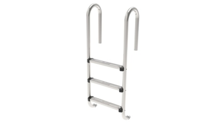 Échelle de piscine à 3 marches en acier inoxydable