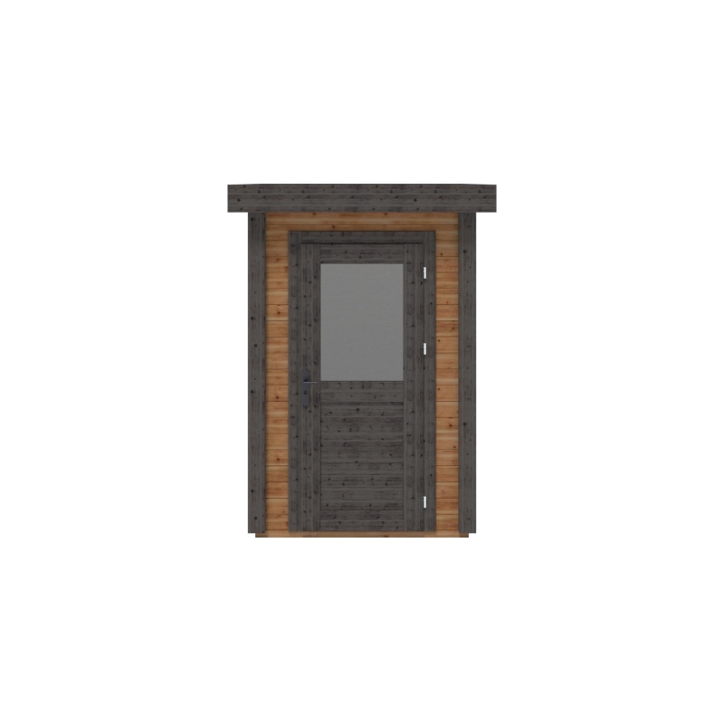 Abri de jardin en bois Mira 1.59x1.59m - 2.53m2 - Ep. 28mm - Traité