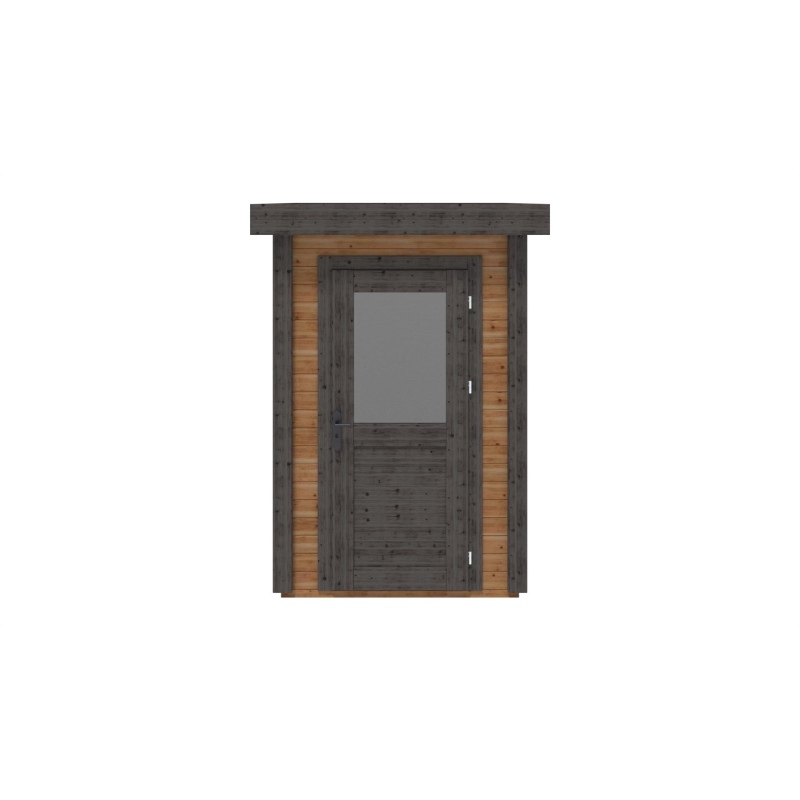 Abri de jardin en bois Mira 1.59x2.09m - 3.32m2 - Ep. 28mm - Traité