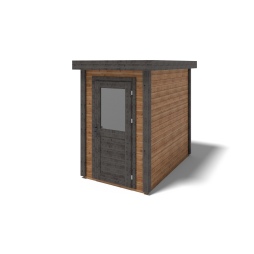 Abri de jardin en bois Mira 1.59x2.59m - 4.12m2 - Ep. 28mm - Traité