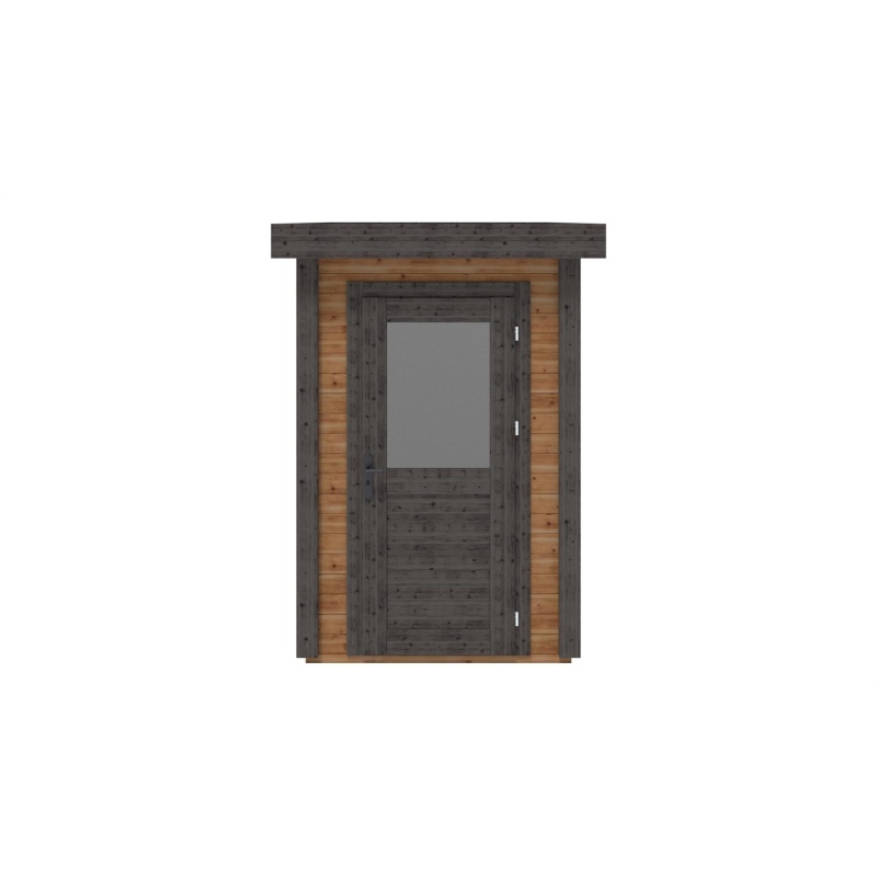 Abri de jardin en bois Mira 1.59x2.59m - 4.12m2 - Ep. 28mm - Traité