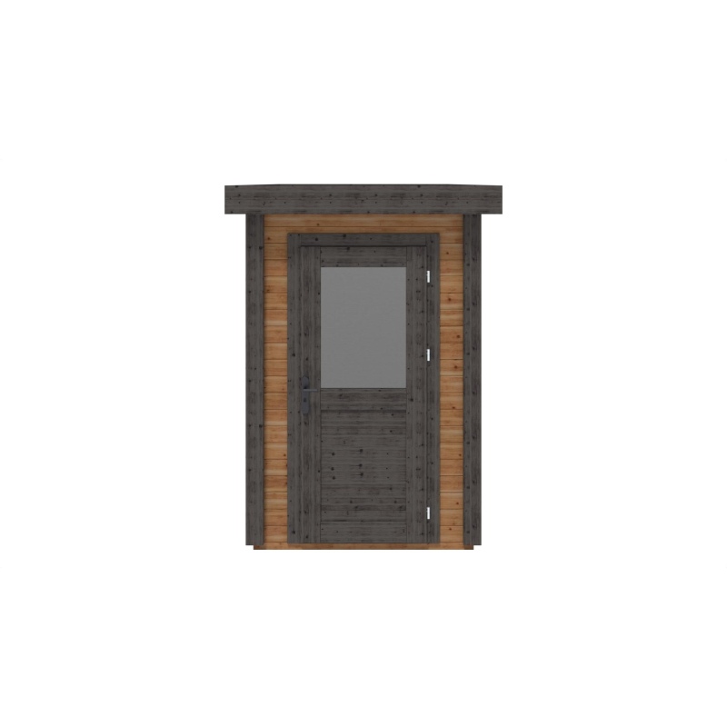 Abri de jardin en bois Mira 1.59x3.09m - 4.91m2 - Ep. 28mm - Traité
