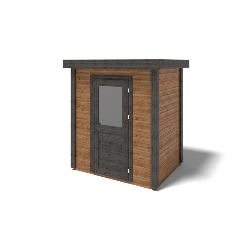 Abri de jardin en bois  2.09x1.59m - 3.32m2 - Ep. 28mm - Traité