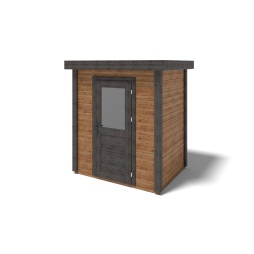Abri de jardin en bois  2.09x1.59m - 3.32m2 - Ep. 28mm - Traité