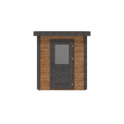 Abri de jardin en bois  2.09x2.09m - 4.37m2 - Ep. 28mm - Traité