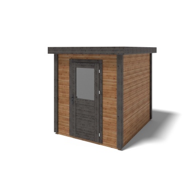 Abri de jardin en bois Vala 2.09x2.59m - 5.41m2 - Ep. 28mm - Traité 2