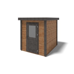 Abri de jardin en bois Vala 2.09x2.59m - 5.41m2 - Ep. 28mm - Traité