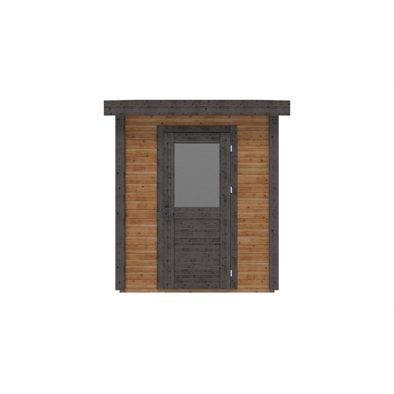 Abri de jardin en bois Vala 2.09x2.59m - 5.41m2 - Ep. 28mm - Traité
