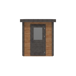 Abri de jardin en bois Vala 2.09x2.59m - 5.41m2 - Ep. 28mm - Traité