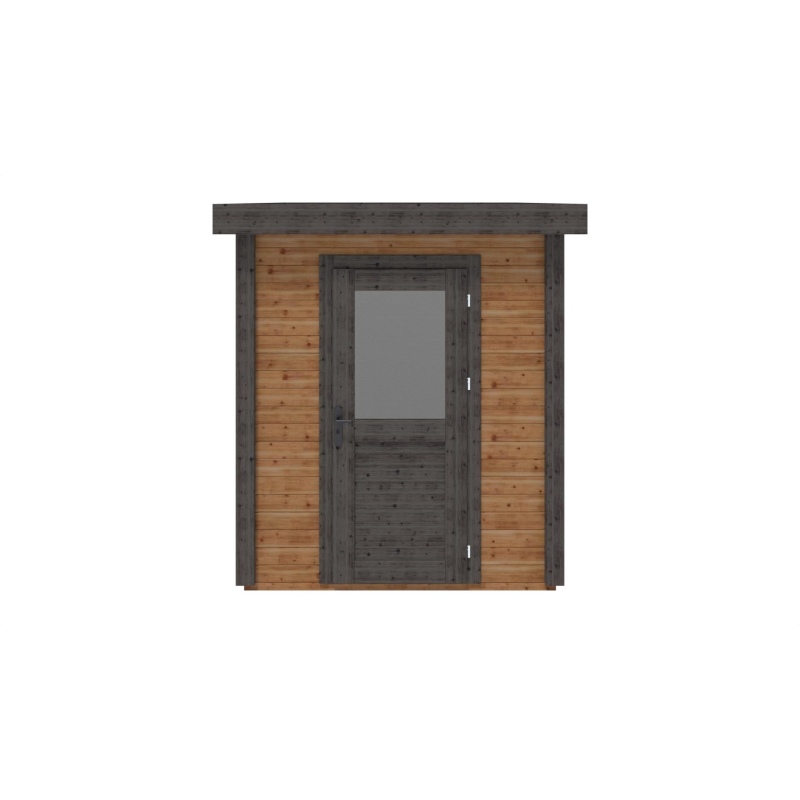 Abri de jardin en bois Vala 2.09x3.09m - 6.46m2 - Ep. 28mm - Traité