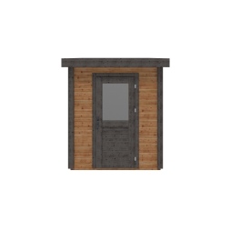 Abri de jardin en bois Vala 2.09x3.09m - 6.46m2 - Ep. 28mm - Traité