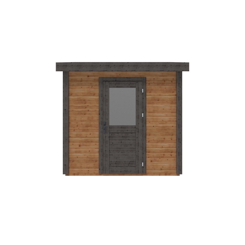Abri de jardin en bois Rava 2.59x2.09m - 5.41m2 - Ep. 28mm - Traité