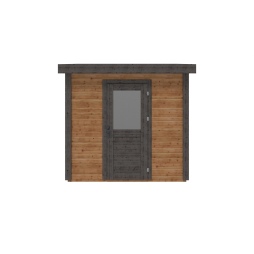 Abri de jardin en bois Rava 2.59x2.09m - 5.41m2 - Ep. 28mm - Traité