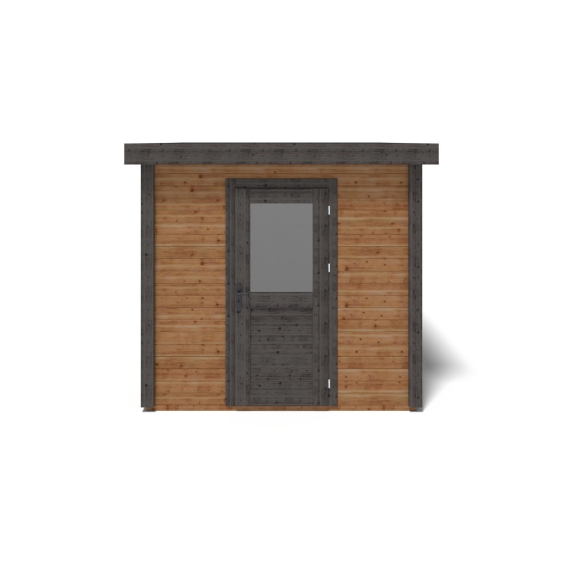 Abri de jardin en bois  2.59x3.09m - 8m2 - Ep. 28mm - Traité