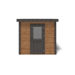 Abri de jardin en bois  2.59x3.09m - 8m2 - Ep. 28mm - Traité