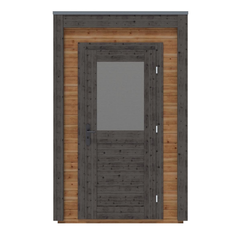 Abri de jardin en bois Veya 1.59x1.59m - 2.53m2 - Ep. 28mm - Traité