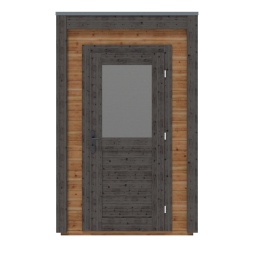 Abri de jardin en bois Veya 1.59x1.59m - 2.53m2 - Ep. 28mm - Traité
