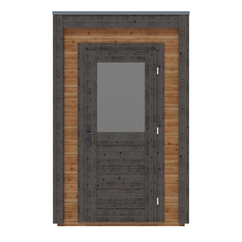 Abri de jardin en bois Veya 1.59x2.09m - 3.32m2 - Ep. 28mm - Traité