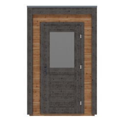 Abri de jardin en bois Veya 1.59x2.09m - 3.32m2 - Ep. 28mm - Traité