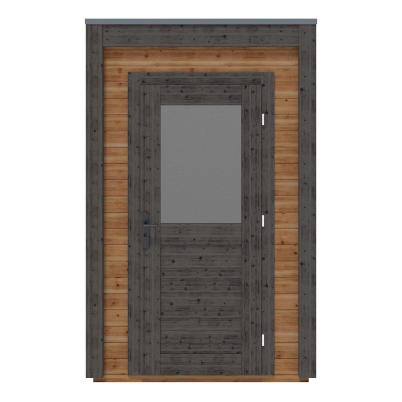 Abri de jardin en bois  1.59x2.59m - 4.12m2 - Ep. 28mm - Traité