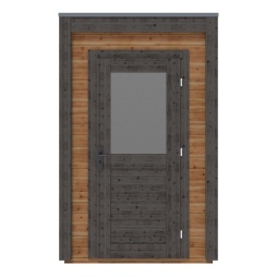 Abri de jardin en bois  1.59x2.59m - 4.12m2 - Ep. 28mm - Traité