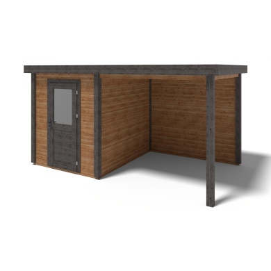 Abri de jardin en bois Vala 2.09x2.59m - 11.81m2 - Ep. 28mm - Traité 2