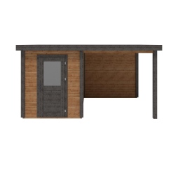 Abri de jardin en bois Vala 2.09x2.59m - 11.81m2 - Ep. 28mm - Traité