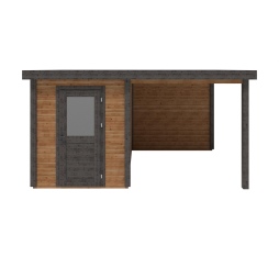 Abri de jardin en bois Vala 4.56x3.09m - 14.1m2 - Ep. 28mm - Traité