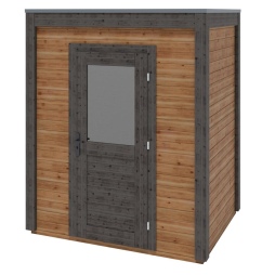 Abri de jardin en bois Luma 2.09x1.59m - 3.32m2 - Ep. 28mm - Traité