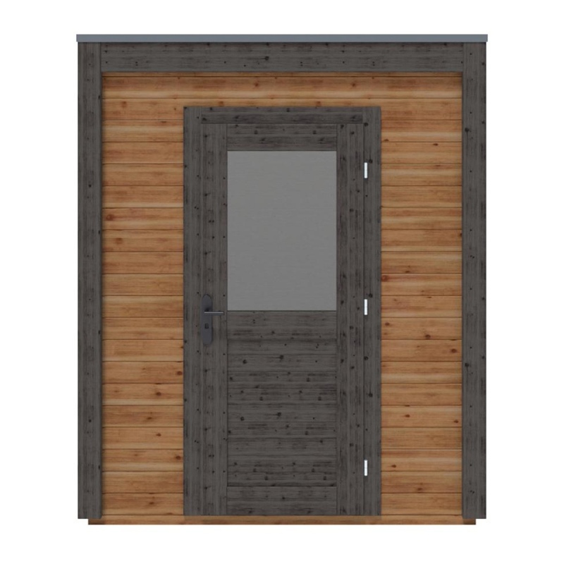 Abri de jardin en bois Luma 2.09x1.59m - 3.32m2 - Ep. 28mm - Traité