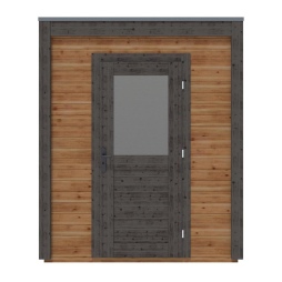 Abri de jardin en bois Luma 2.09x1.59m - 3.32m2 - Ep. 28mm - Traité