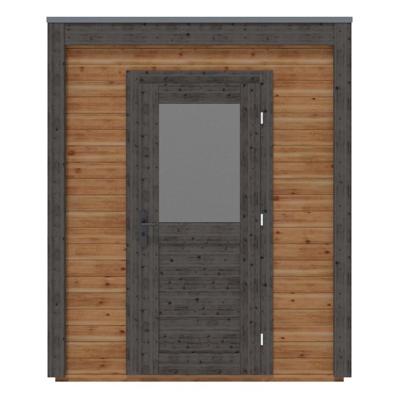 Abri de jardin en bois Luma 2.09x2.59m - 5.41m2 - Ep. 28mm - Traité