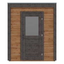 Abri de jardin en bois Luma 2.09x2.59m - 5.41m2 - Ep. 28mm - Traité