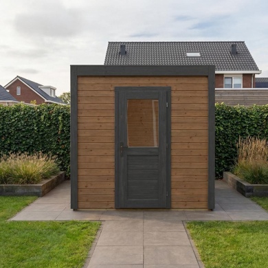 Abri de jardin en bois Nexa 2.59x2.09m - 5.41m2 - Ep. 28mm - Traité