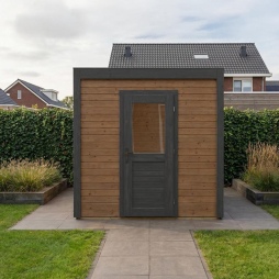 Abri de jardin en bois Nexa 2.59x2.09m - 5.41m2 - Ep. 28mm - Traité